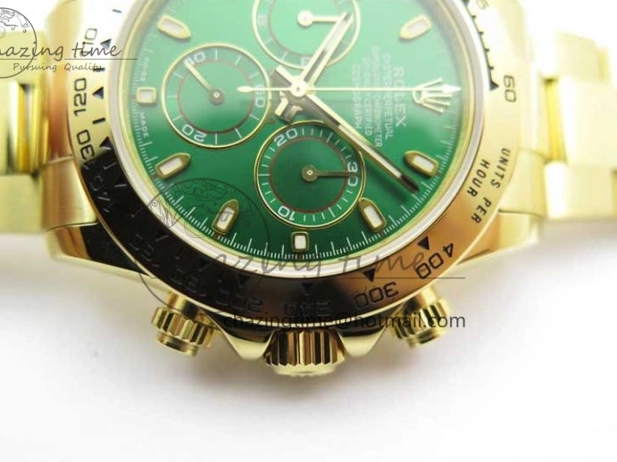 YG Daytona Edition Green YG 1:1 Best Bracelet Steel 904L KKF A7750 Dial on 0401